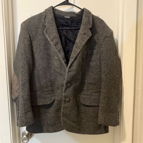 Men's Gray Wool Herringbone Blazer Size Medium - Picture 1 of 9